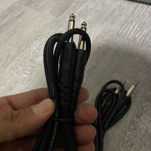 audio cords jack 6.3 / 2 pairs 
new 3 ft each